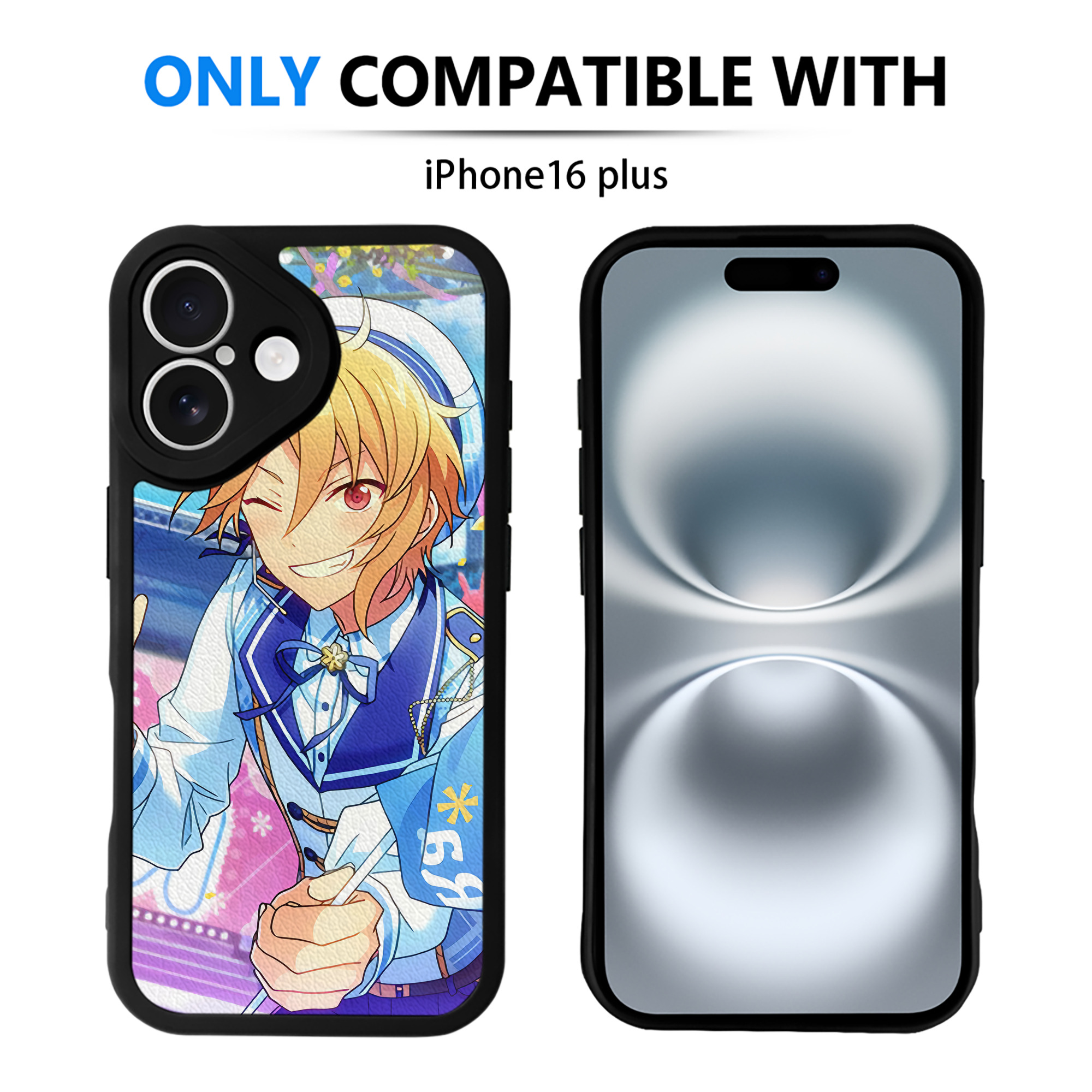 （画像用） あんさんぶるスターズ! Ensemble Stars 【iPhone 16シリーズ対応】シリコンスマホケース（レザー調） 材質：シリコン